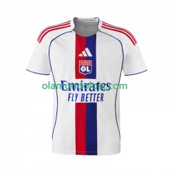 Camisola Olympique Lyonnais Homem Equipamento Primeiro 2025-2026 Manga Curta